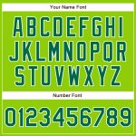 Custom Name and Number Baseball Jersey - Authentic Neon Green Kelly Green-White Design Personalized Neon Green Kelly Green-White