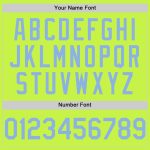 Custom Name and Number Baseball Jersey - Personalized Neon Green Light Blue Mesh Authentic Throwback Design Personalized