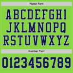 Custom Football Jersey with Personalized Name and Number - Neon Green Navy-Gray Mesh Authentic Design Personalized Neon Green