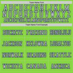 Custom Football Jersey with Personalized Name and Number - Neon Green Navy-Gray Mesh Authentic Design Personalized Neon Green