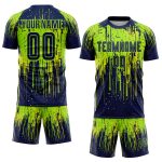 Custom Neon Green and Yellow Soccer Jersey with Personalized Name & Number - Sublimation Team Uniform Personalized Neon Green
