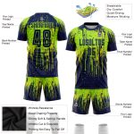 Custom Neon Green and Yellow Soccer Jersey with Personalized Name & Number - Sublimation Team Uniform Personalized Neon Green