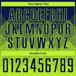 Custom Team Jersey with Name and Number - Personalized Neon Green Navy Round Neck Basketball Suit Personalized Neon Green