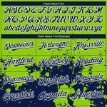 Personalized 3D Pattern Abstract Splash Grunge Art Baseball Jersey - Custom Neon Green Navy-White Team Name & Number Personalized
