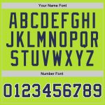 Custom Authentic Basketball Jersey with Personalized Name and Number - Neon Green Navy-White Design Personalized Neon Green