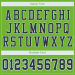 Custom Football Jersey with Personalized Name and Number - Neon Green Navy-White Mesh Authentic Design Personalized Neon
