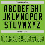 Custom Personalized Green Black Basketball Jersey with Name and Number - Authentic Team Gear Personalized Neon Green Neon