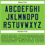 Customizable Neon Green Navy Mesh Football Jersey with Personalized Name and Number Personalized Neon Green Neon Green-Navy