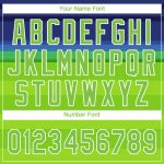 Custom 3D Pattern Baseball Jersey with Personalized Name & Number, Neon Green-Royal Design Personalized Neon Green Neon Green-Royal
