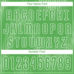 Personalized Sublimation Soccer Uniform Jersey with Custom Name and Number - Neon Green and White Design Personalized Neon