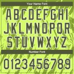 Custom Name and Number Baseball Jersey - Personalized Neon Green Olive-White 3D Pattern Design Personalized Neon Green Olive-White