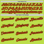 Custom Name Number Personalized Authentic Throwback Basketball Jersey in Neon Green Orange Black Personalized Neon Green