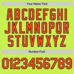 Custom Neon Green Orange Black Throwback Baseball Jersey Personalized Name and Number Personalized Neon Green Orange-Black