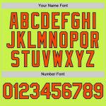 Personalized Custom Team Baseball Jersey - Neon Green Orange-Navy Mesh with Name and Number - Authentic Throwback Style Personalized