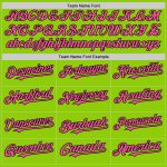 Custom Name and Number Neon Gradient Twinkle Star Baseball Jersey - Personalized 3D Pattern Design in Green, Pink, and Black