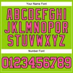 Personalized Neon Pink Green Baseball Jersey - Authentic Custom Sports Apparel Personalized Neon Green Pink-Black Authentic