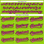 Custom Team Basketball Shorts with Name and Number - Personalized Neon Green Pink Black Authentic Style Personalized Neon