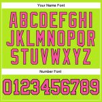 Custom Name Number Personalized Basketball Jersey Neon Green Pink Black Authentic Throwback Personalized Neon Green Pink-Black