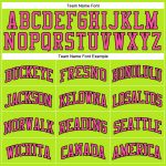 Custom Name Number Personalized Basketball Jersey Neon Green Pink Black Authentic Throwback Personalized Neon Green Pink-Black