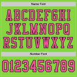 Personalized Neon Green Pink Black Football Jersey - Authentic Mesh Style Personalized Neon Green Pink-Black Mesh Authentic