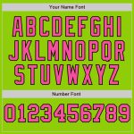 Custom Name Number Baseball Jersey - Personalized Neon Green Pink Black Pinstripe Fashion Style Personalized Neon Green Pink-Black