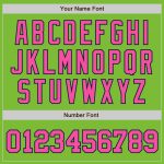 Custom Neon Green Pink-Navy Baseball Jersey with Personalized Name and Number - Authentic Team Apparel Personalized Neon