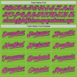Custom Neon Green Pink-Navy Baseball Jersey with Personalized Name and Number - Authentic Team Apparel Personalized Neon