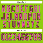 Custom Neon Green Pink Navy Hockey Jersey with Personalized Name and Number - Lace Neck Design Personalized Neon Green Pink-Navy