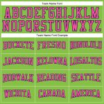 Custom Team Performance T-Shirt with Personalized Name & Number - Neon Green Pink-Navy Long Sleeve Personalized Neon Green
