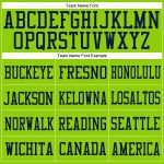 Personalized Neon Green Pink Navy Football Jersey - Authentic Mesh Jersey Personalized Neon Green Pink-Navy Mesh Authentic