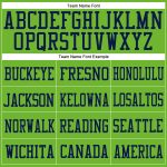Custom Personalized Football Jersey with Name & Number in Neon Green Pink and Navy Mesh Personalized Neon Green Pink-Navy
