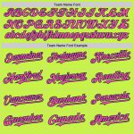 Custom Name Number Baseball Jersey - Personalized Neon Green Pink Navy Mesh Authentic Throwback Personalized Neon Green Pink-Navy