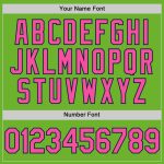 Custom Name Number Personalized Neon Green Pink Navy Golf Polo Shirt - Performance Vapor Team Apparel Personalized Neon Green