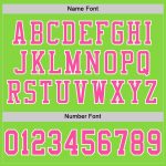 Personalized Neon Green Pink-White Mesh Authentic Football Jersey Team Custom Name and Number