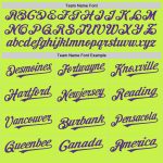Custom Name Number Personalized Neon Green Purple Baseball Jersey Authentic Mesh Throwback Design Personalized Neon Green