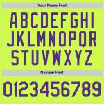 Custom Name and Number Authentic Throwback Baseball Jersey - Neon Green Purple-White Team Design Personalized Neon Green