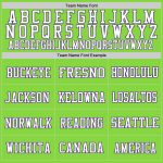 Customizable Football Jersey with Neon Green Purple White Mesh - Personalized Name & Number Personalized Neon Green Purple-White