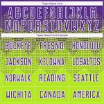 Custom Name Number Soccer Jersey - Personalized Neon Green Purple White Sublimation Team Uniform Personalized Neon Green