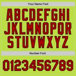 Personalized Neon Green Red-Black Authentic Throwback Basketball Jersey Team Custom Name and Number