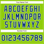 Personalized Neon Green Royal-White Authentic Baseball Jersey