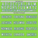 Personalized Neon Green Royal-White Mesh Authentic Football Jersey Team Custom Name and Number