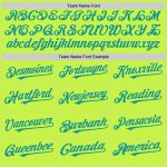 Custom Name and Number Personalized Neon Green and Teal Baseball Jersey - Authentic Throwback Mesh Team Jersey Personalized
