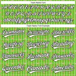 Custom Name and Number Authentic Dinosaur Baseball Jersey in Neon Green and Black 3D Pattern Design Personalized Neon Green