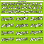 Custom Name and Number Authentic Baseball Jersey in Neon Green, White, and Black - Personalized Team Jersey Personalized