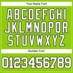 Custom Name and Number Authentic Baseball Jersey in Neon Green, White, and Black - Personalized Team Jersey Personalized