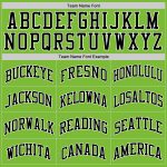 Custom Basketball Jersey with Personalized Name and Number - Neon Green Black and White Authentic Team Apparel Personalized