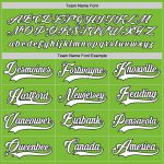 Personalized Neon Green White-Black Hockey Jersey Team Custom Name and Number
