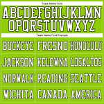 Personalized Neon Green White-Black Mesh Authentic Football Jersey