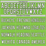 Personalized Neon Green White-Black Mesh Authentic Football Jersey Team Custom Name and Number