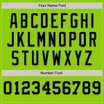 Personalized Neon Green White-Black Pinstripe Authentic Split Fashion Baseball Jersey Team Custom Name and Number